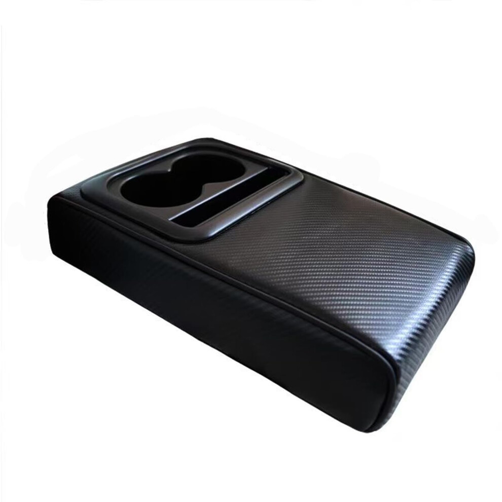 Center Console Armrest Pad For Changan Lumin 2022-2023, Heightening Pad For Center Console Box, Carbon Fiber Finish Black 9016109140548