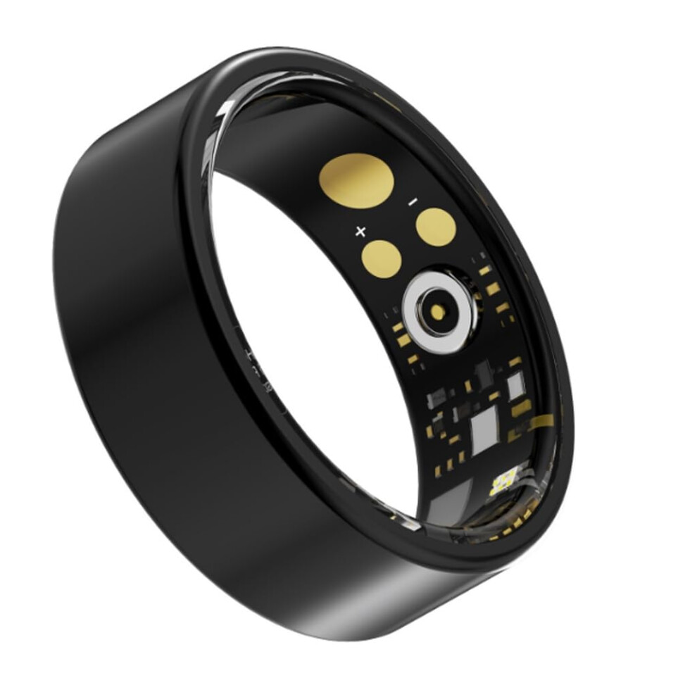 Grey Smart Ring Health Tracker Sleep Heart Rate Monitor Ip68 Waterproof Blood Oxygen Blood Pressure Android Ios 11#
