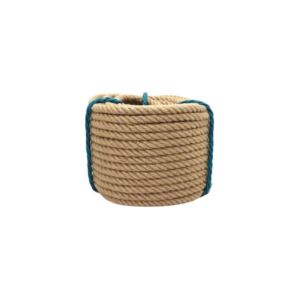 Thick Rope Jute Rope 12Mm 50M Garden Rope For Cat Scratcher Gardening Bundling And Wall Hanging Craft Decor 8Mm/6Mm 50M 9084446142341