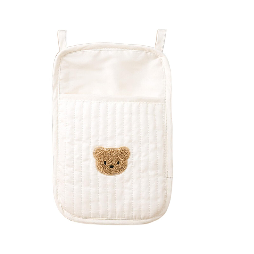 Bedside Storage Bag, Multifunctional Crib Hanging Organizer Pocket For Toys, Diapers And Bottles, Small Crib Storage Bag