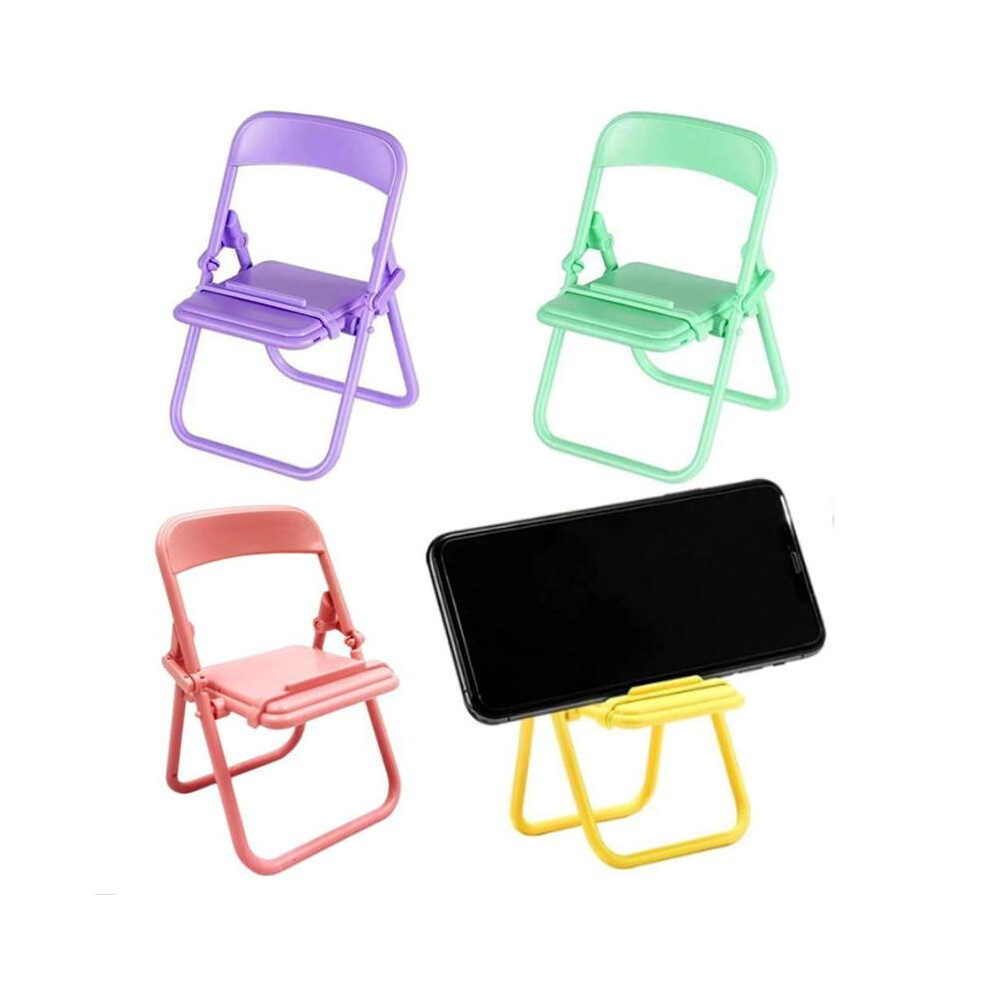 (Random One, One-Size) Ï¼Chair Shaped Mobile Holder (1 Counts), Foldable Universal Mobile Holder Mount 5031332486052