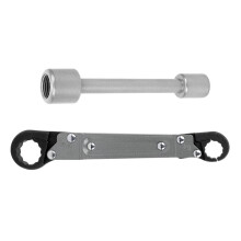 Plumbing Tool Angle Stop Wrench Kit For Installing Compression Angle Stops And Pipe Reamer, Professional Plumber Grade