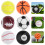 1 set rubber golfballen met geschenkverpakking 7