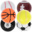 1 set rubber golfballen met geschenkverpakking 6