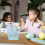 6Pcs Small Sky-Blue Plastic Shower and Desktop Storage Containers 10