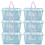 6Pcs Small Sky-Blue Plastic Shower and Desktop Storage Containers 8