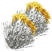 4 cheerleading pompons, feest- en gymnastiekrekwisieten