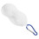 2X Draagbare Siliconen Golfs Ballentas Met Karabijnhaak, Wit 4