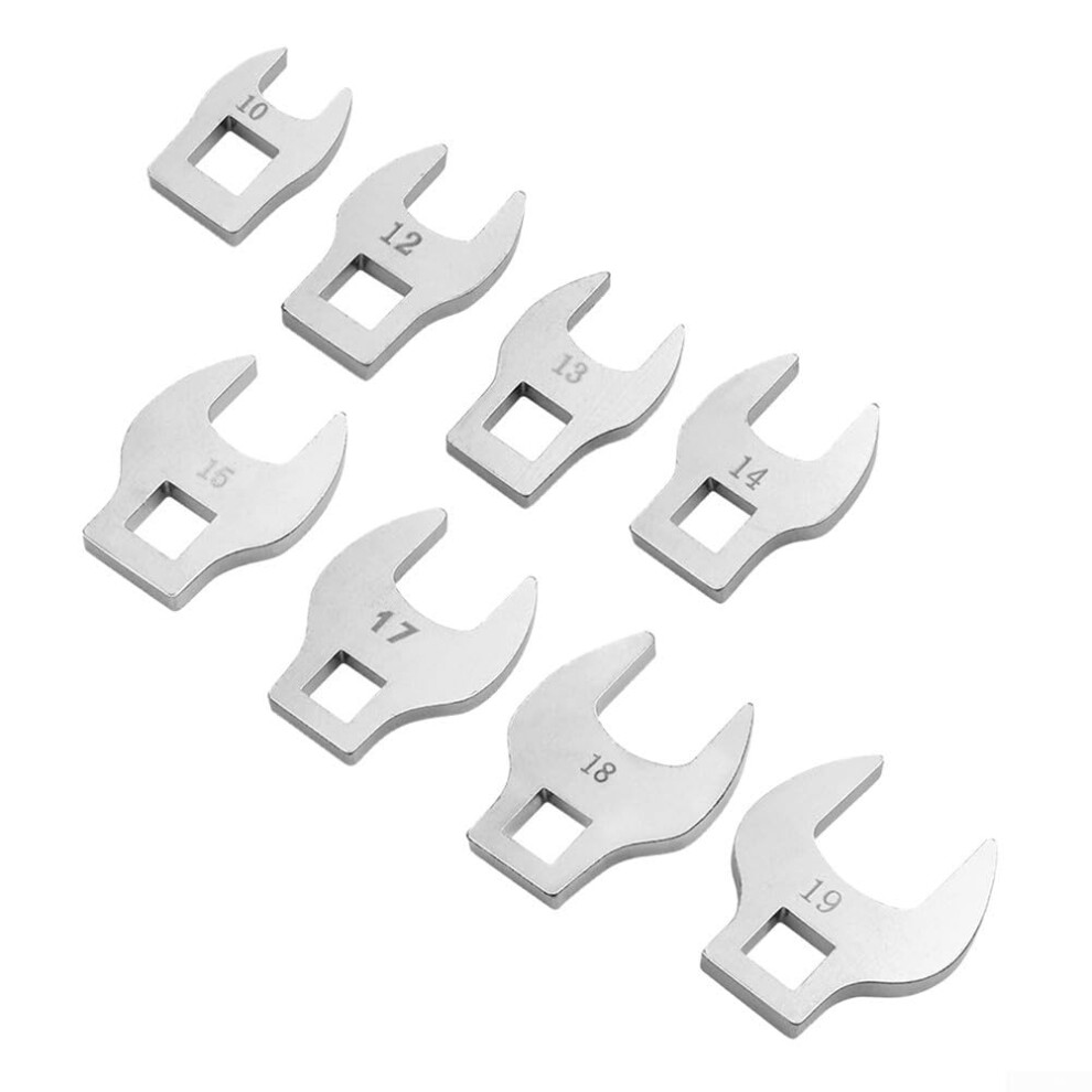 Crowfoot Wrench Set 8-Piece Metric Flare Nut Wrenches Open-End For Professional Mechanics 9084446142617