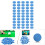 50PCS Leder Billard Pool Queue Tipps Pool-Stick 14