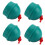 4PCS Grün Gummi Billard Kreide Halter Snooker 4