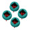 4PCS Grün Gummi Billard Kreide Halter Snooker 11