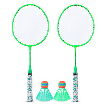 Kinder Badminton Schläger mit 2 Bällen Set Outdoor
