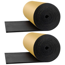 Marine Foam Roll 2 Pack, 15.7 x 78.7 x 0.59 Inches, Closed-Cell Rubber Sheets With Adhesive For Weatherproof Insulation