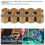 10 stücke Billard Queue Messing Spitze Snooker 15
