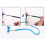 (Black, +1.50) Hanging Folding Magnetic Half-frame Reading Glasses Front Click Connect Neck HOT 6