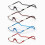 (Black, +1.50) Hanging Folding Magnetic Half-frame Reading Glasses Front Click Connect Neck HOT 2