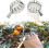 Fruit picker, 1 fruit picker, metal, with bag, cherry picker, diameter 16 cm (silver) 4