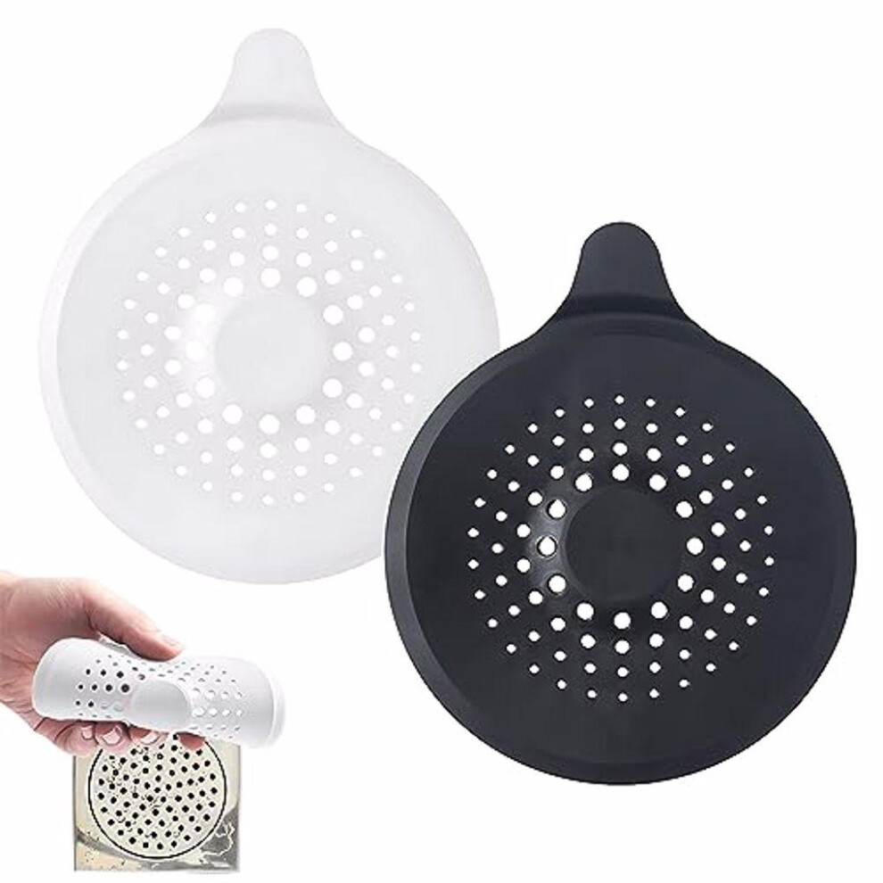 (white and black) 2pcs/set Smooth Drainage Sink Strainer For Wide Application Premium-image-OPC-PKSKF69-NEW