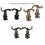 (Mud Color) Rotation Helmet Rail Adapter Mount Adapters Portable Headset 3