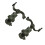 (Green) Rotation Helmet Rail Adapter Mount Adapters Portable Headset 2