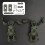 (Green) Rotation Helmet Rail Adapter Mount Adapters Portable Headset 3