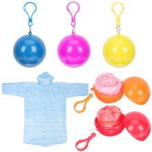 5 schlüsselanhänger regenmäntel, faltbare ponchos für