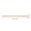 Règle Droite Aluminium Beige Accessoire Domaïque Précis 2