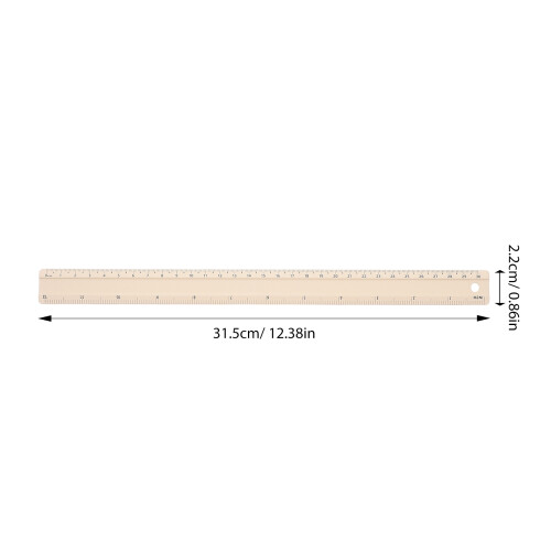Règle Droite Aluminium Beige Accessoire Domaïque Précis 1