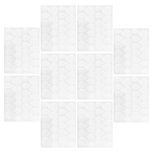 50 stuks dubbelzijdige nagelkunst stickers met lijm (transparant)