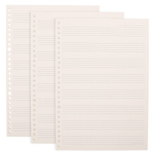 3 stuks muzieknootboek met notenbalk, gitaarpartituur voor beginners