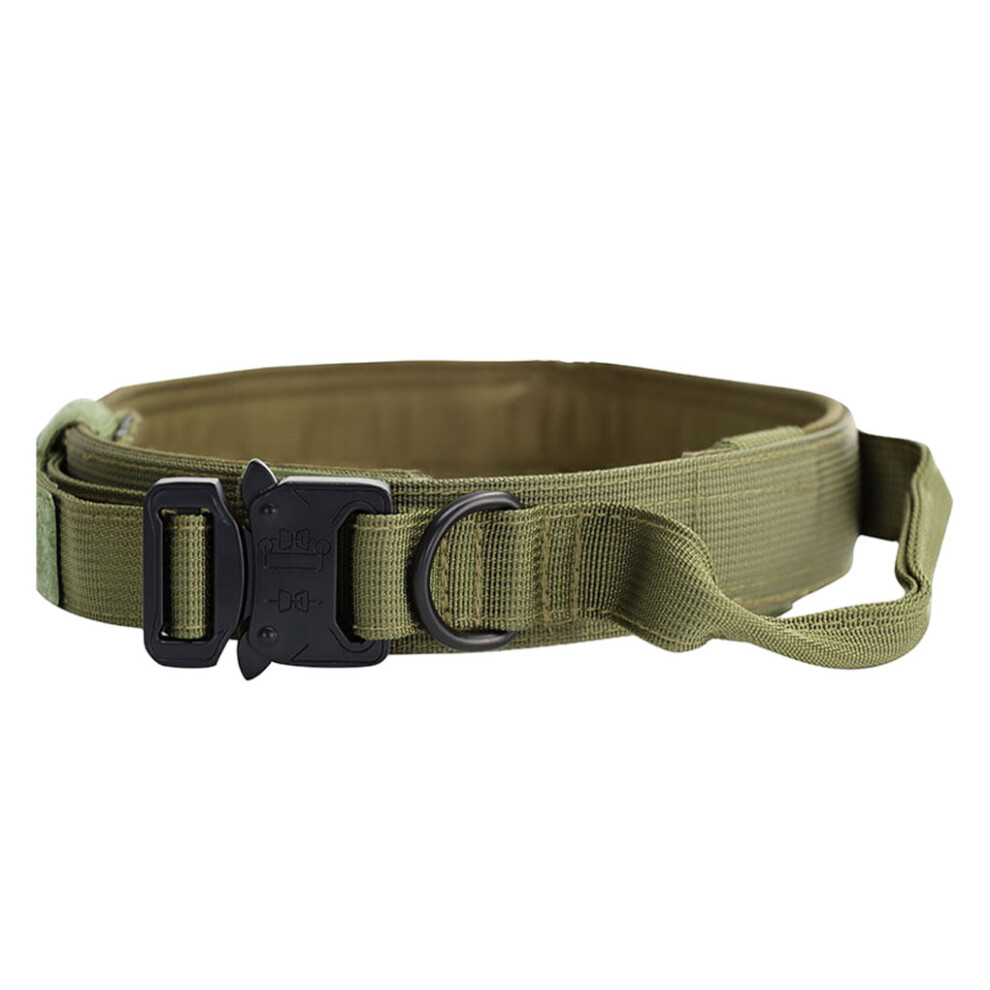(Green, XL) Pet Collar Universal Adjustable Metal Buckle Protective Walking Choker-image-OPC-PKSKNCS-NEW