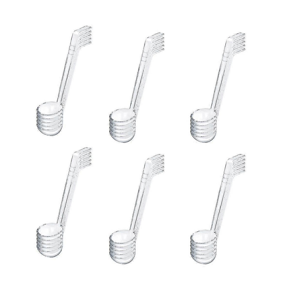 Pack of 30 small transparent plastic ladles for sauces and dressings