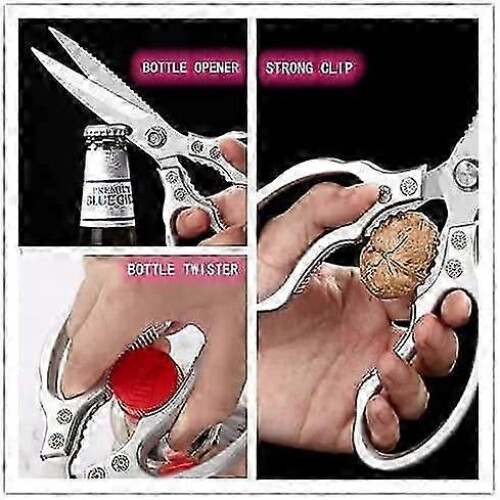 Professional Multi-Purpose Heavy Duty Kitchen Scissors (Champagne) 2
