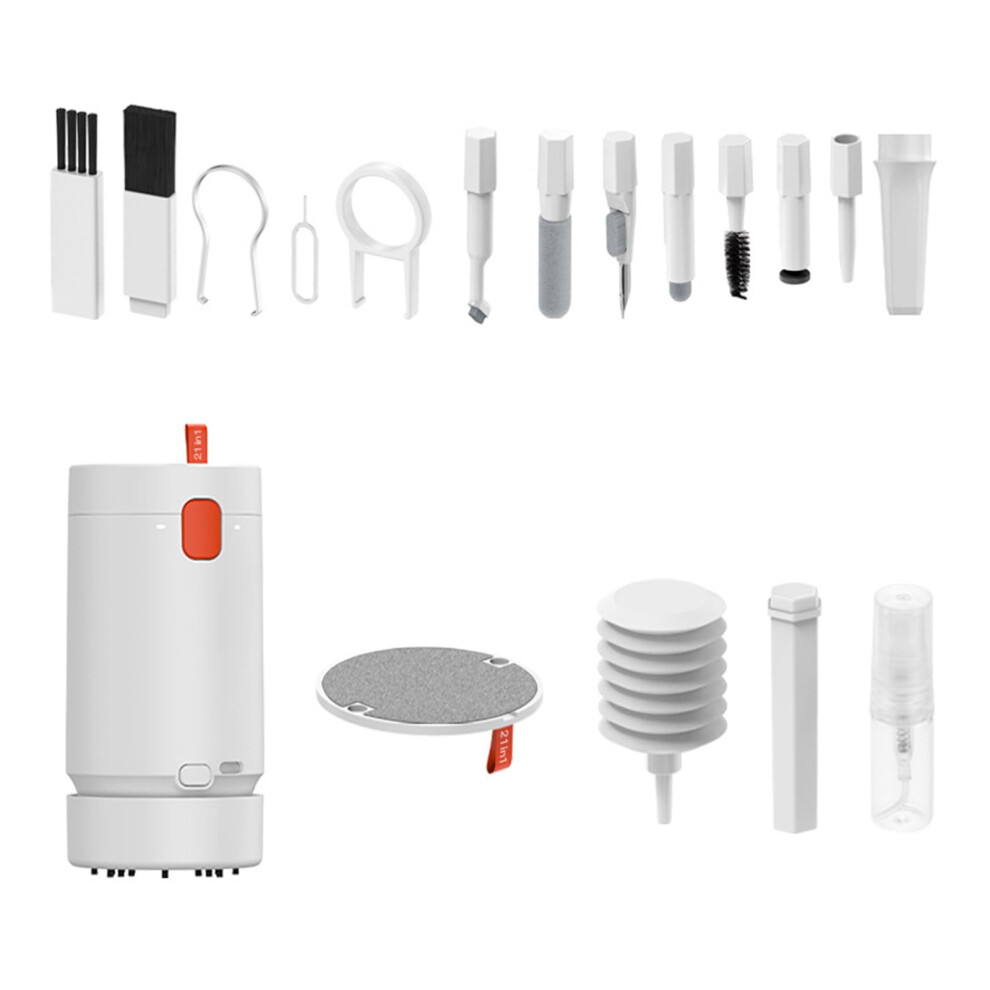 21Pcs Electronics Cleaning Set For Keyboards And Screens With Electronic Vacuum Cleaner, Multiple Brushes, Keycap Puller 9016109141576