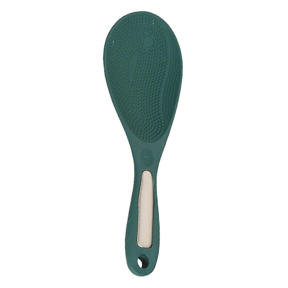 (Green) Non-Stick Rice Spoon With Heat-Resistant Particle Surface And Hanging Hole, Kitchen Utensil Green