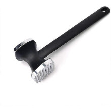 Stainless Steel Meat Tenderizer, Double Sided Meat Hammer for Steak, Chicken, Pork, Dishwasher Safe