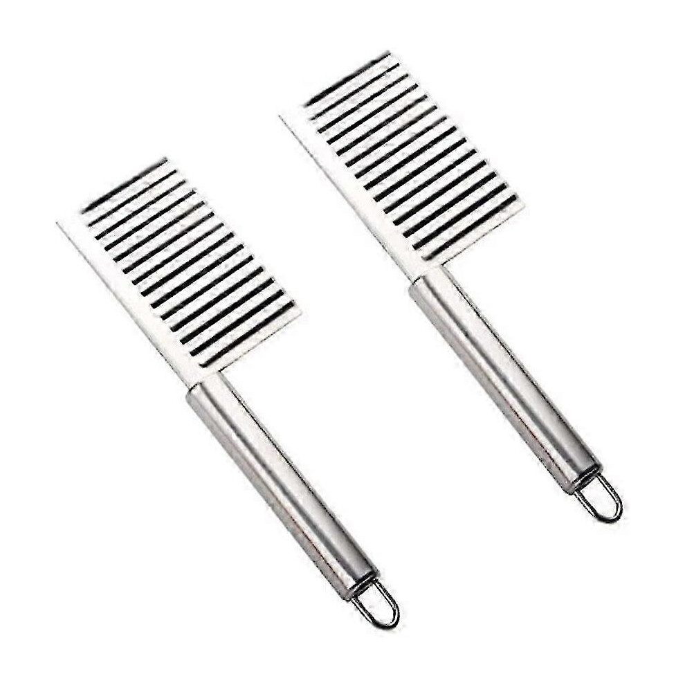 Set of 2 kitchen knives for vegetables and potatoes