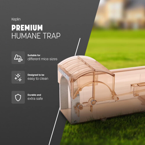 Mouse Trap, Pets Rodent Trap (2pk, Brown) 2