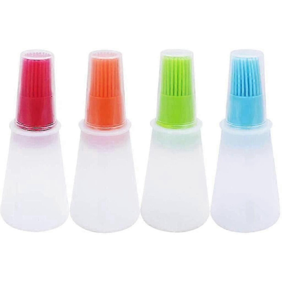 Silicone Oil Brush, Food Spread Brush, Sauce Brush - 4 Pieces