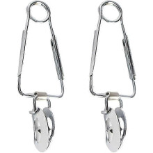 Set of 4 stainless steel snail tongs, ideal for serving food, kitchen utensils