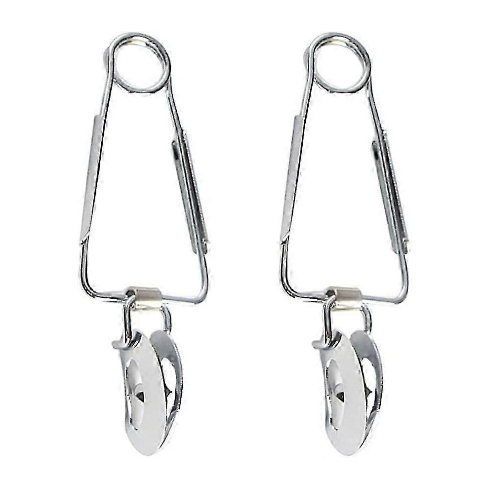 Set of 4 stainless steel snail tongs, ideal for serving food, kitchen utensils