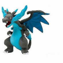 (blue)Charizard Plush Mega Soft Stuffed Animal Dolls Kids Toy Gift 23cm