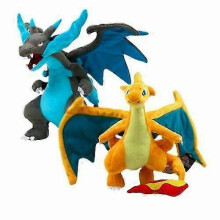 (2pcs) Charizard Plush Mega Soft Stuffed Animal Dolls Kids Toy Gift 23cm