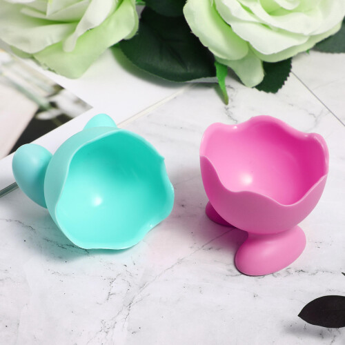 10Stk Silikon Eierhalter Becher Für Weichgekochte Eier Bunt 2