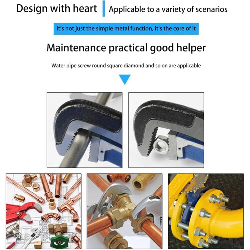 Multi-Function Wrench Set Adjustable Pipe Wrench Spanner For Home Maintenance Quick Pipe Wrench 2