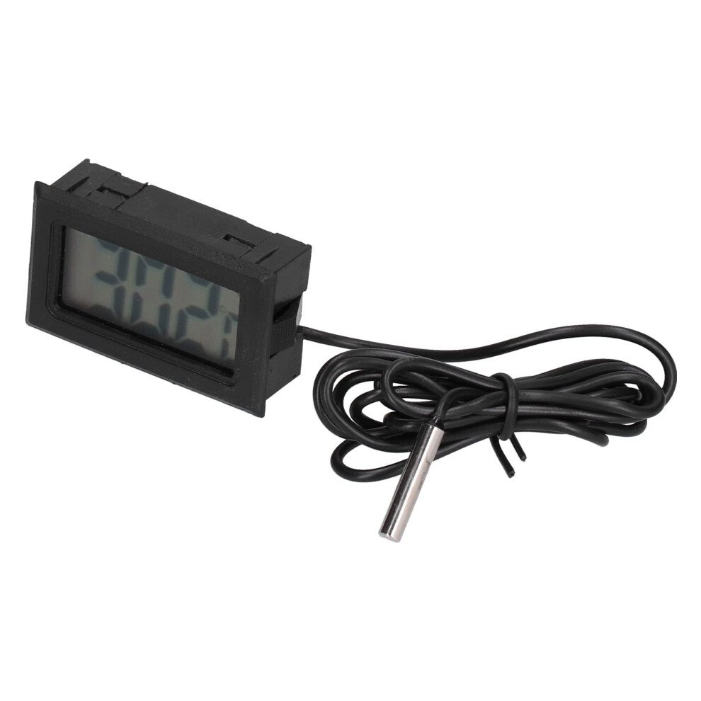 Digital Electronic Temperature Gauge ABS LCD With External Probe Digital Temperature Meter For Home HVAC Conditioners