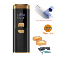 Flash-Laser-Epilierer für Frauen, IPL-Haarentfernung, LED, dauerhaft austauschbar, B-Glas, Blackhd R