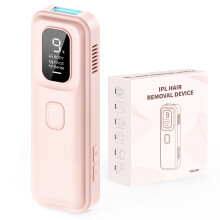 Laser-Epilierer, 999900 Blitze, 3 Funktionen, HR/SC/RA, für Männer und Frauen, Pink