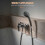 Multifunctionele Douchehouder ABS Beige Met Verstelbare Steun 8